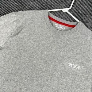 Tumi Shirt Mens Small Medium Gray Solid Long Sleeve Crew Neck Casual Comfort